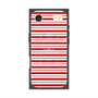 プレミアムスクエアケース with MagSafe［ Small Border - Red ］
