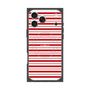 プレミアムスクエアケース with MagSafe［ Small Border - Red ］