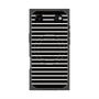 プレミアムスクエアケース with MagSafe［ Middle Border - Black ］