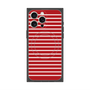 プレミアムスクエアケース with MagSafe［ Middle Border - Red ］
