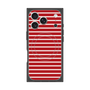 プレミアムスクエアケース with MagSafe［ Middle Border - Red ］