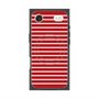 プレミアムスクエアケース with MagSafe［ Middle Border - Red ］