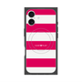 プレミアムスクエアケース with MagSafe［ Big Border - Pink ］