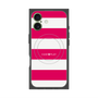 プレミアムスクエアケース with MagSafe［ Big Border - Pink ］