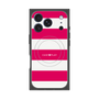 プレミアムスクエアケース with MagSafe［ Big Border - Pink ］