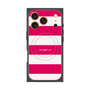 プレミアムスクエアケース with MagSafe［ Big Border - Pink ］