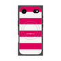 プレミアムスクエアケース with MagSafe［ Big Border - Pink ］