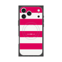 プレミアムスクエアケース with MagSafe［ Big Border - Pink ］