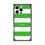 プレミアムスクエアケース with MagSafe［ Big Border - Green ］