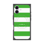 プレミアムスクエアケース with MagSafe［ Big Border - Green ］