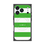 プレミアムスクエアケース with MagSafe［ Big Border - Green ］