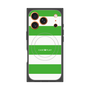 プレミアムスクエアケース with MagSafe［ Big Border - Green ］