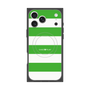 プレミアムスクエアケース with MagSafe［ Big Border - Green ］