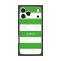 プレミアムスクエアケース with MagSafe［ Big Border - Green ］