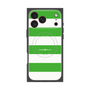 プレミアムスクエアケース with MagSafe［ Big Border - Green ］