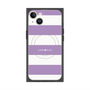 プレミアムスクエアケース with MagSafe［ Big Border - Purple ］