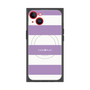 プレミアムスクエアケース with MagSafe［ Big Border - Purple ］