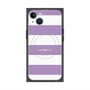 プレミアムスクエアケース with MagSafe［ Big Border - Purple ］
