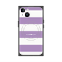 プレミアムスクエアケース with MagSafe［ Big Border - Purple ］