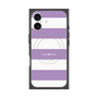プレミアムスクエアケース with MagSafe［ Big Border - Purple ］