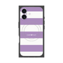 プレミアムスクエアケース with MagSafe［ Big Border - Purple ］