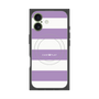 プレミアムスクエアケース with MagSafe［ Big Border - Purple ］