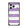 プレミアムスクエアケース with MagSafe［ Big Border - Purple ］