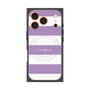 プレミアムスクエアケース with MagSafe［ Big Border - Purple ］