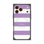 プレミアムスクエアケース with MagSafe［ Big Border - Purple ］