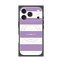 プレミアムスクエアケース with MagSafe［ Big Border - Purple ］