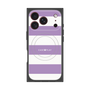 プレミアムスクエアケース with MagSafe［ Big Border - Purple ］