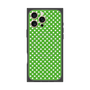プレミアムスクエアケース with MagSafe［ Small Dot - Green ］