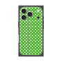 プレミアムスクエアケース with MagSafe［ Small Dot - Green ］