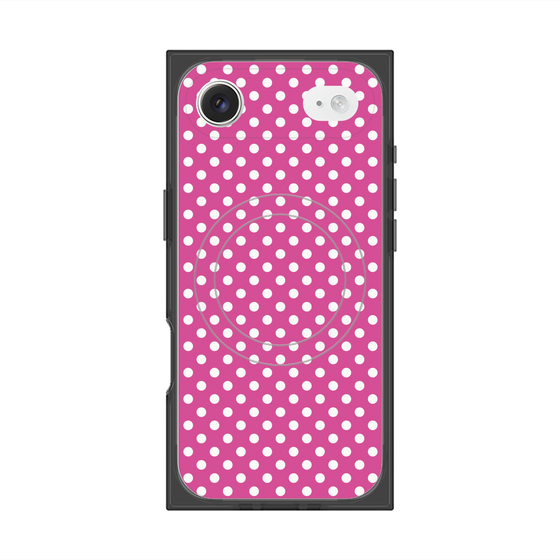 プレミアムスクエアケース with MagSafe［ Small Dot - Pink ］