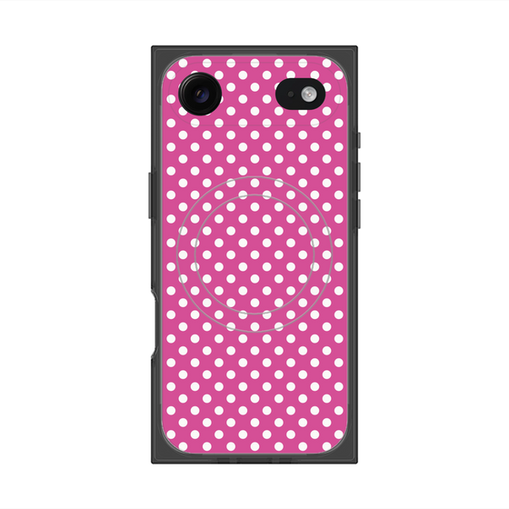 プレミアムスクエアケース with MagSafe［ Small Dot - Pink ］