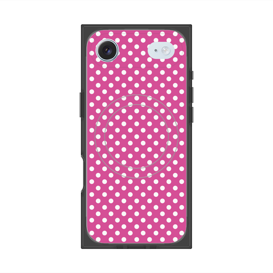 プレミアムスクエアケース with MagSafe［ Small Dot - Pink ］
