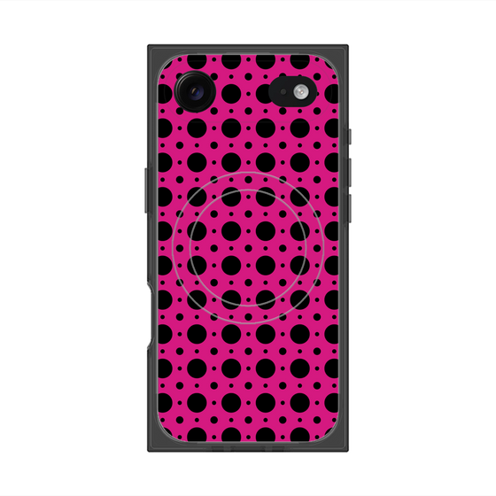 プレミアムスクエアケース with MagSafe［ Shower Dot - Pink ］
