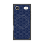 プレミアムスクエアケース with MagSafe［ Dot Circle - Navy ］