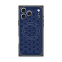 プレミアムスクエアケース with MagSafe［ Dot Circle - Navy ］