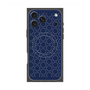 プレミアムスクエアケース with MagSafe［ Dot Circle - Navy ］