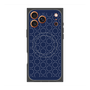プレミアムスクエアケース with MagSafe［ Dot Circle - Navy ］