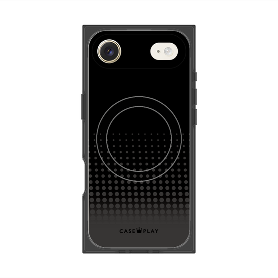 プレミアムスクエアケース with MagSafe［ Dot Gradation - Black ］