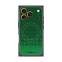 プレミアムスクエアケース with MagSafe［ Dot Gradation - Green ］