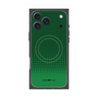 プレミアムスクエアケース with MagSafe［ Dot Gradation - Green ］