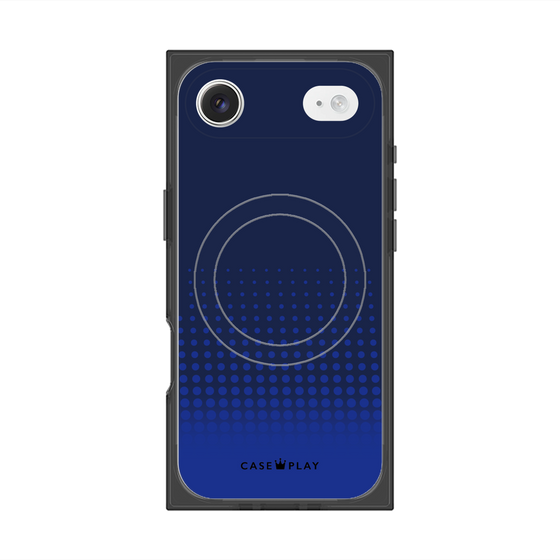 プレミアムスクエアケース with MagSafe［ Dot Gradation - Blue ］