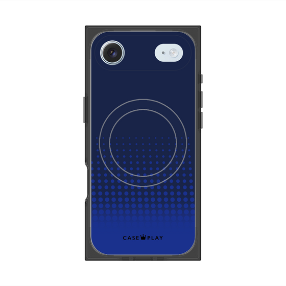 プレミアムスクエアケース with MagSafe［ Dot Gradation - Blue ］