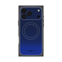 プレミアムスクエアケース with MagSafe［ Dot Gradation - Blue ］