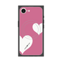 プレミアムスクエアケース with MagSafe［ Two Hearts - Pink ］