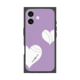 プレミアムスクエアケース with MagSafe［ Two Hearts - Purple ］