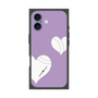 プレミアムスクエアケース with MagSafe［ Two Hearts - Purple ］